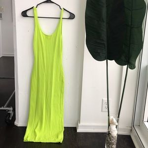 Lime Green Midi Dress
